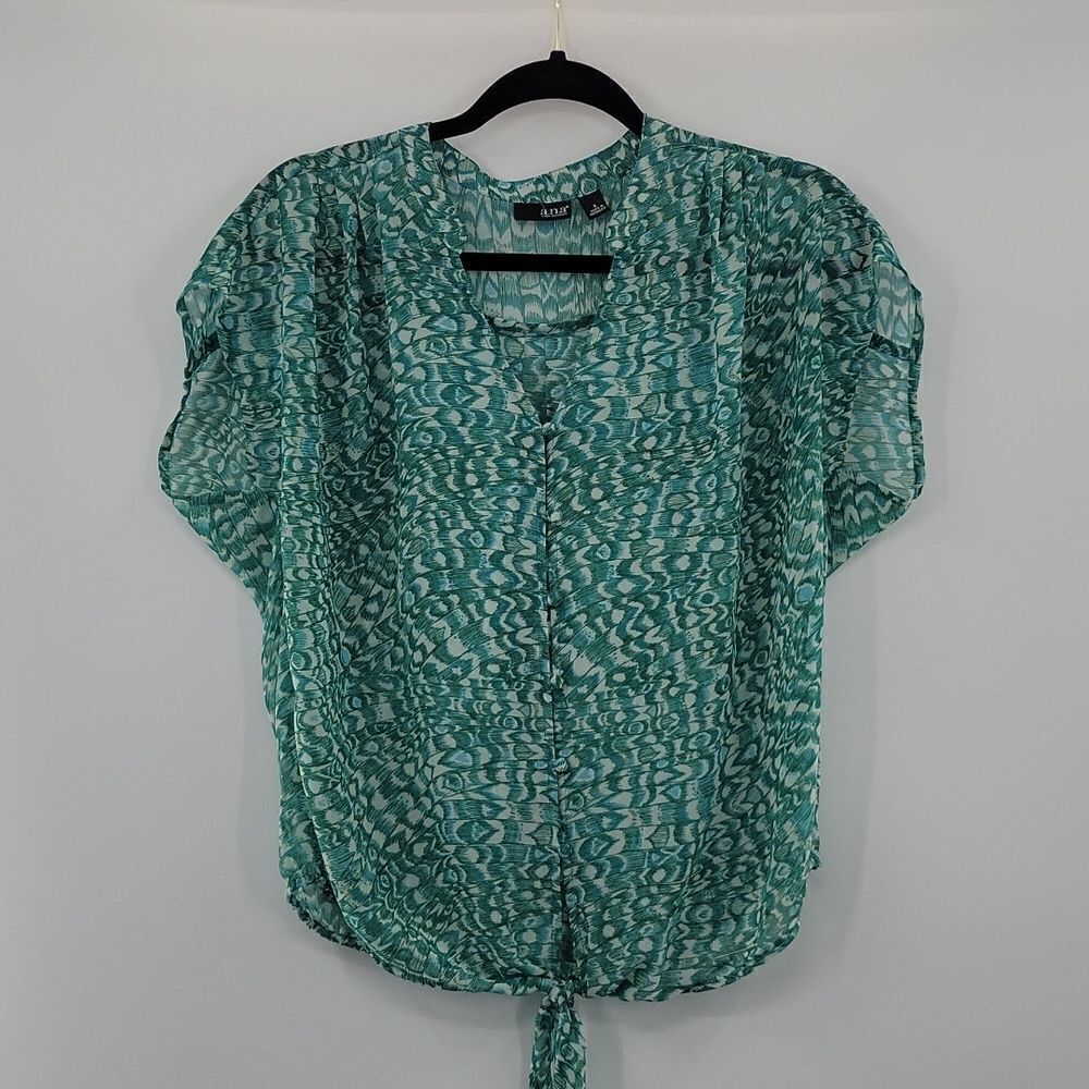 3For$20 A.N.A Green  Blouse size S